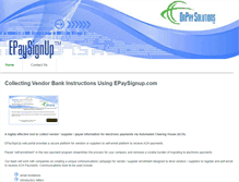 Tablet Screenshot of epaysignup.com